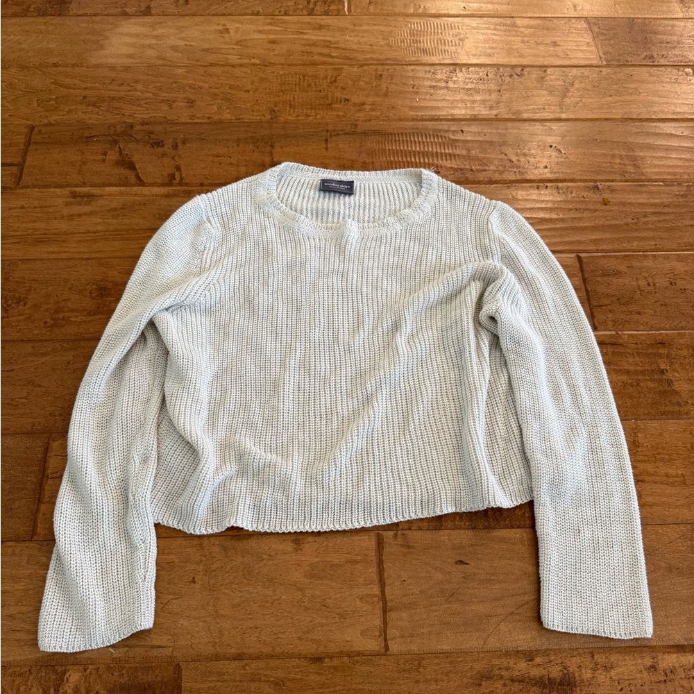 Wooden Ships Cream Knit Pullover